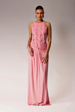 Load image into Gallery viewer, Pink Bamboo smocked dress.
Maxi dress