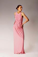 Load image into Gallery viewer, Pink Bamboo smocked dress.
Maxi dress.