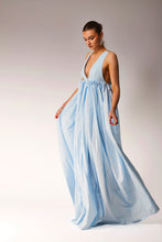 Load image into Gallery viewer, Maxi plated dress.
Maxi cotton dress.
Maxi low back dress.