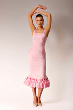 Load image into Gallery viewer, Pink Midi Dress.
Pink pleated dress.