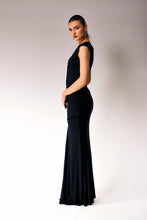 Load image into Gallery viewer, Smocked Dress.
Navy blue bamboo dress.
Maxi bamboo dress.