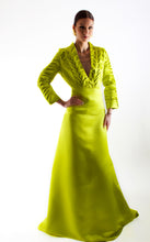 Load image into Gallery viewer, Maxi smocked dress.
Chartreuse maxi dress