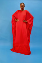 Load image into Gallery viewer, Red maxi kaftan dress.
Red maxi dress.
Kaftan outfit