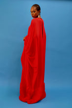Load image into Gallery viewer, Red maxi kaftan dress.
Red maxi dress.
Kaftan outfit